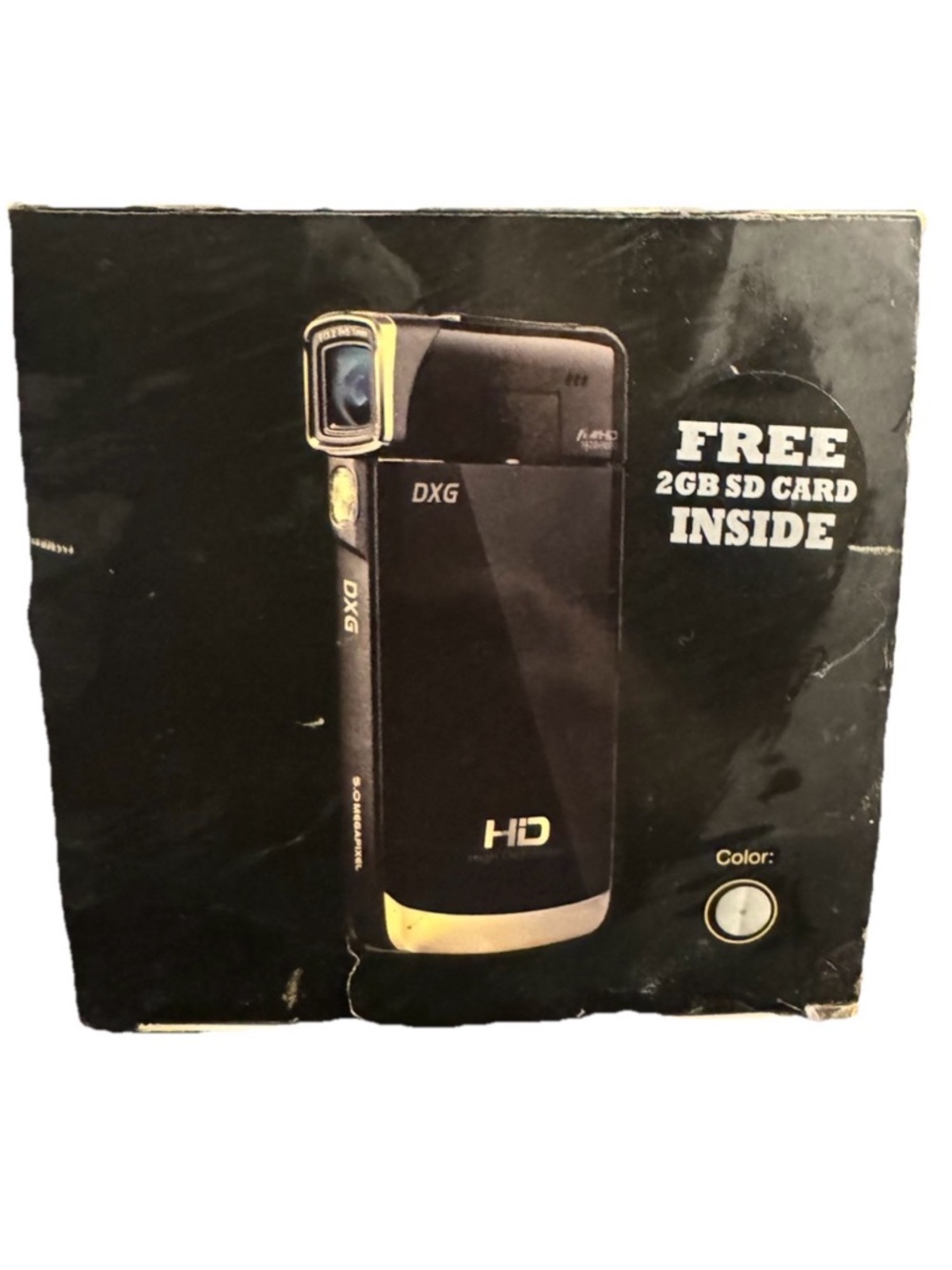 Black HD Digital Camcorder with Built-In SD Card Slot